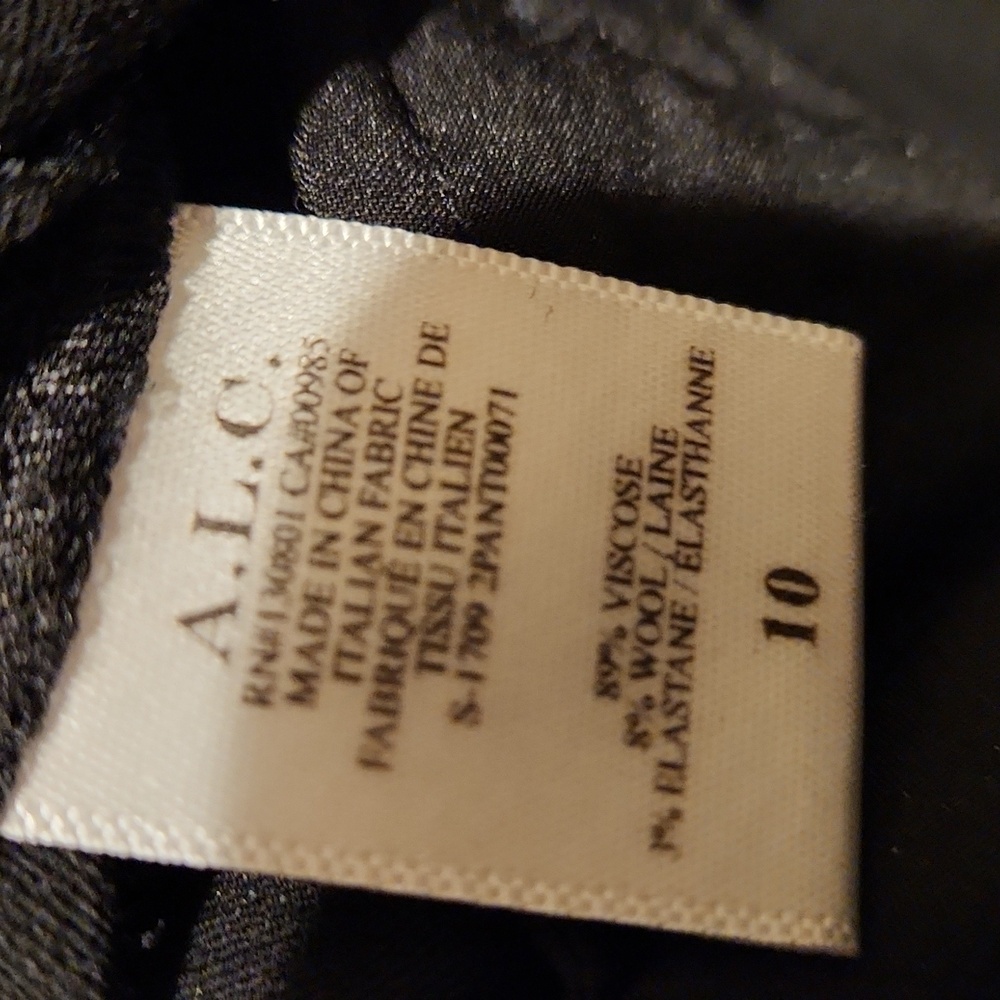 ❤️ A.L.C. ANGELO HIGH RISE TAILORED CROP BLACK PANTS / TROUSERS, 10 (30) - Picture 7 of 10